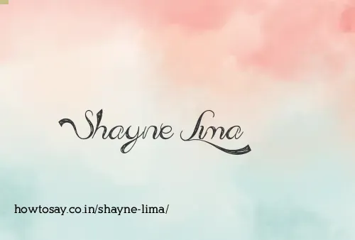 Shayne Lima