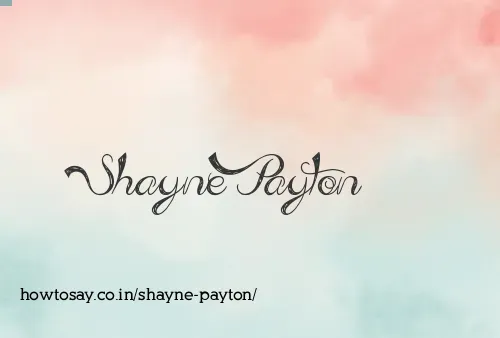 Shayne Payton
