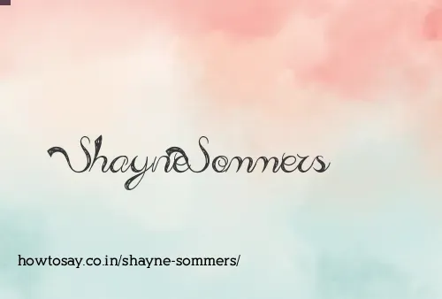 Shayne Sommers