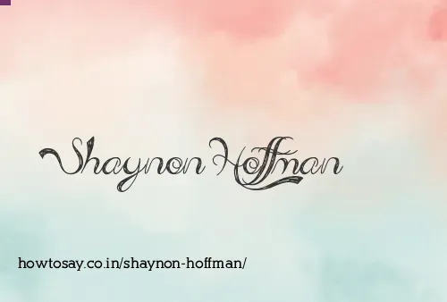 Shaynon Hoffman