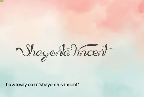 Shayonta Vincent
