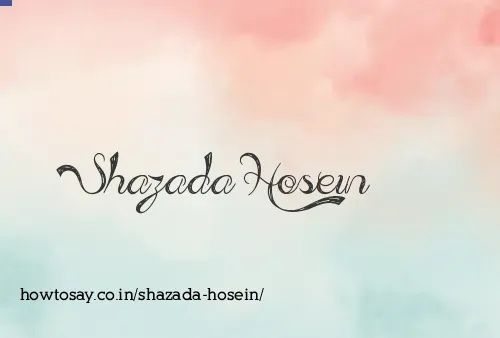 Shazada Hosein