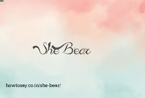 She Bear