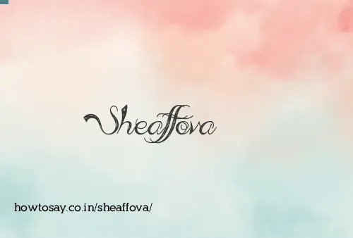Sheaffova