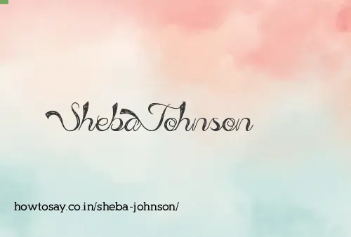 Sheba Johnson