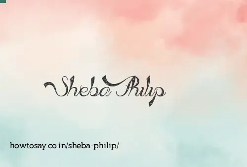 Sheba Philip