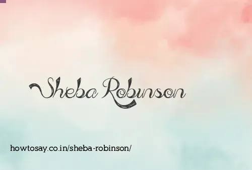 Sheba Robinson