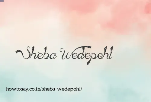 Sheba Wedepohl