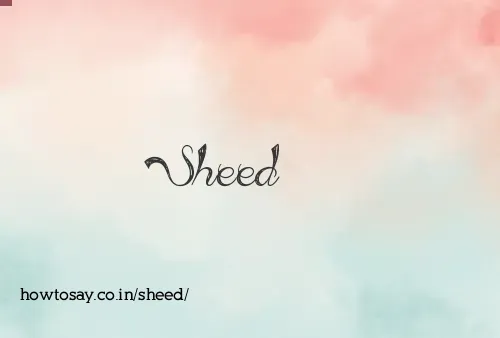 Sheed