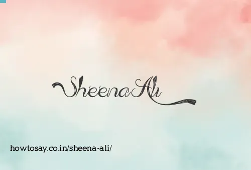 Sheena Ali