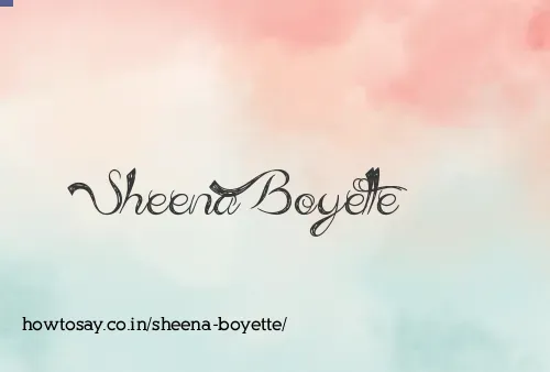 Sheena Boyette