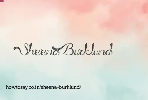 Sheena Burklund