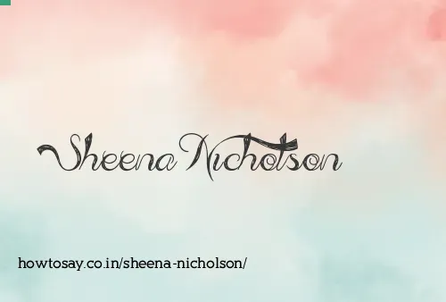 Sheena Nicholson