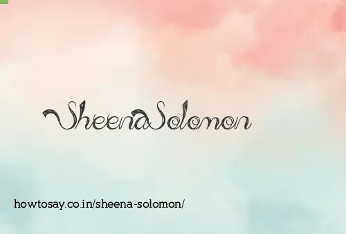 Sheena Solomon