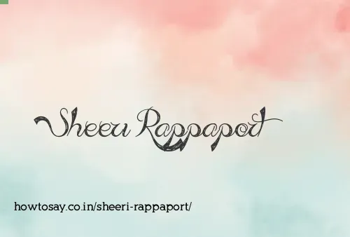Sheeri Rappaport