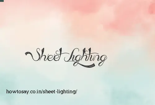 Sheet Lighting