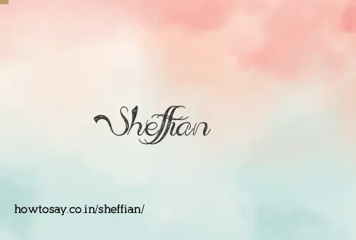 Sheffian