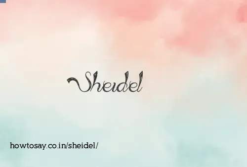 Sheidel