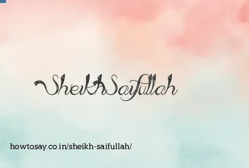 Sheikh Saifullah