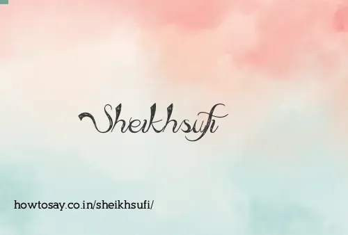 Sheikhsufi