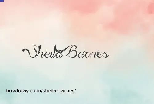 Sheila Barnes