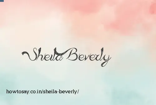 Sheila Beverly