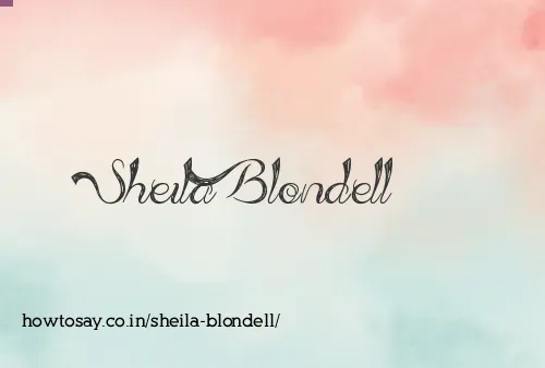 Sheila Blondell