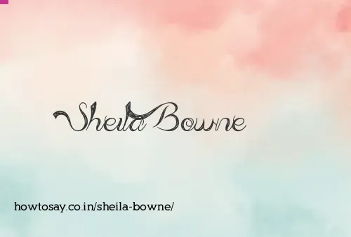 Sheila Bowne