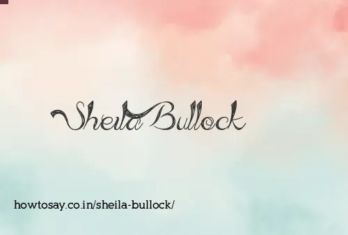 Sheila Bullock