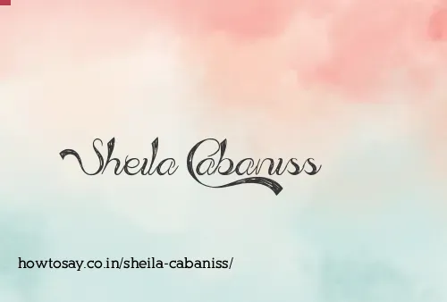 Sheila Cabaniss