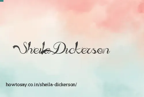 Sheila Dickerson