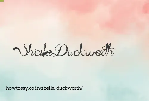 Sheila Duckworth