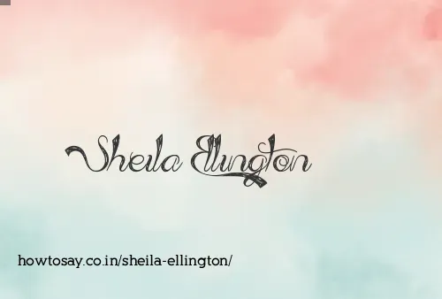 Sheila Ellington