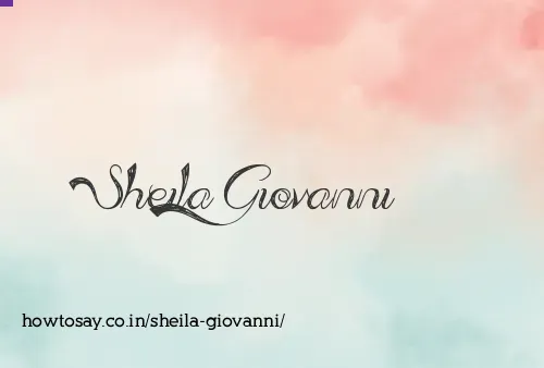 Sheila Giovanni