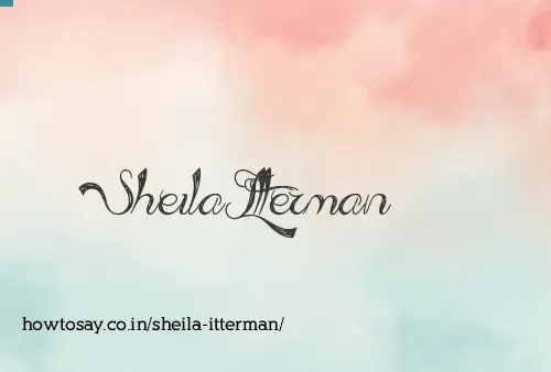 Sheila Itterman
