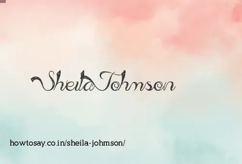 Sheila Johmson