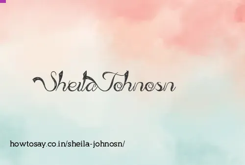 Sheila Johnosn