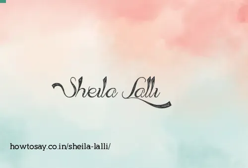 Sheila Lalli