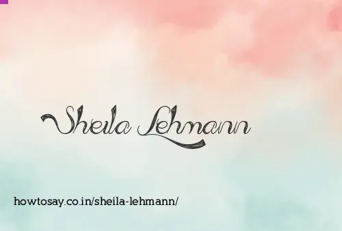 Sheila Lehmann