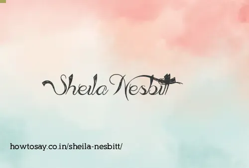 Sheila Nesbitt