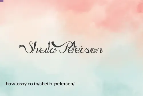Sheila Peterson