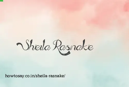 Sheila Rasnake
