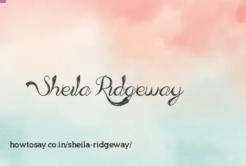 Sheila Ridgeway