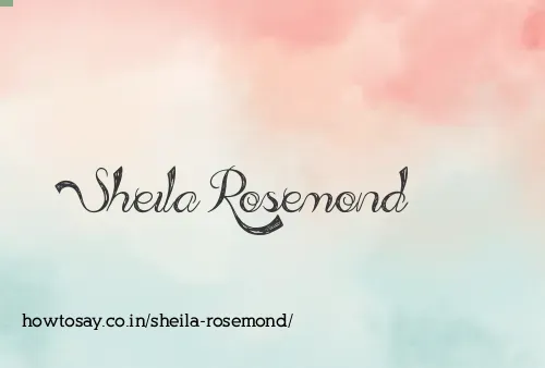 Sheila Rosemond