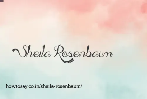 Sheila Rosenbaum