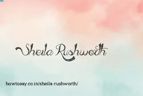 Sheila Rushworth