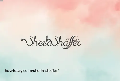 Sheila Shaffer