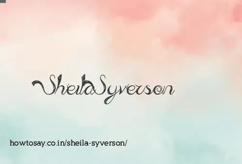 Sheila Syverson