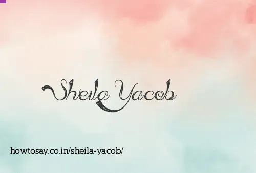 Sheila Yacob