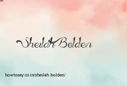 Sheilah Bolden